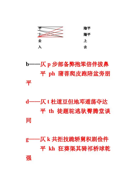 三、韵母系统