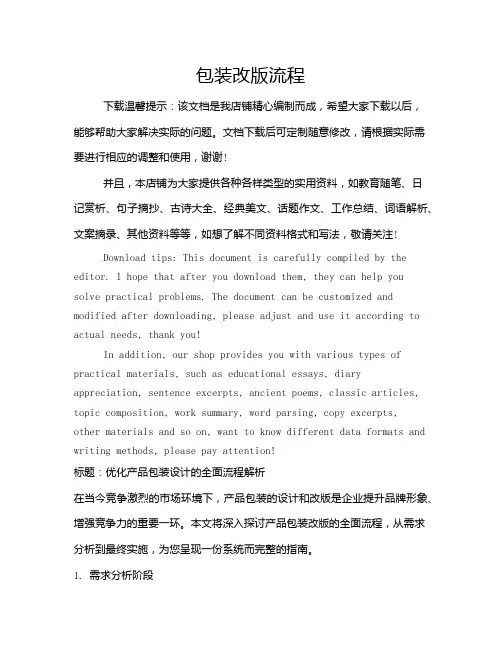 包装改版流程