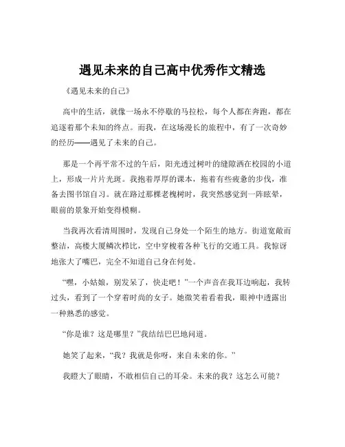 遇见未来的自己高中优秀作文精选