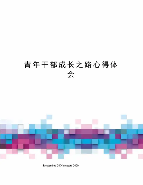 青年干部成长之路心得体会