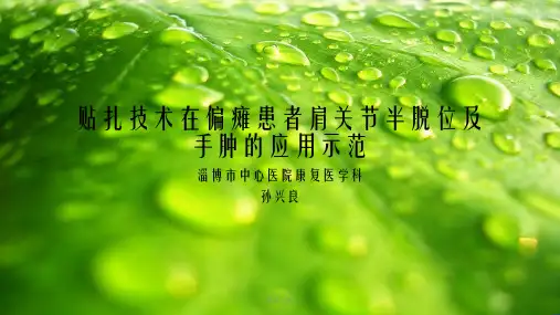 《贴扎治疗》PPT幻灯片PPT