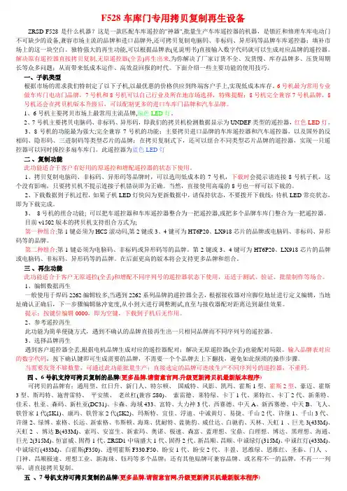 F528主要功能说明v1.1_20150518