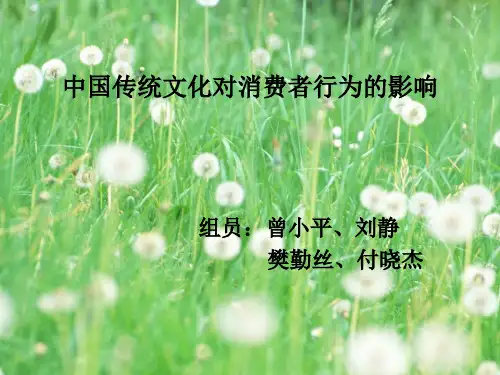 中国传统文化对消费者行为的影响