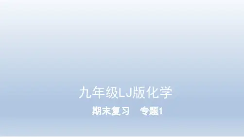 期末复习 专题一-2020年秋鲁教版九年级上册化学课件(共15张PPT)