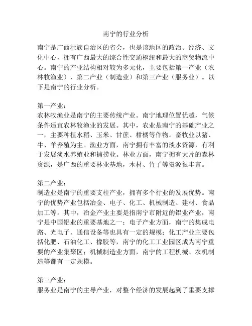 南宁的行业分析