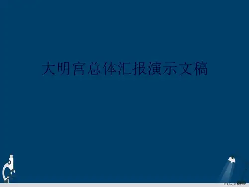 大明宫总体汇报演示文稿