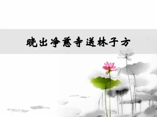 五年级语文《晓出净慈寺送林子方》课件 PPT