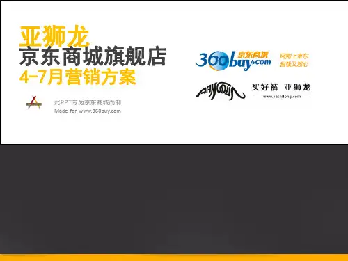 京东开店营销方案(PPT 33页)