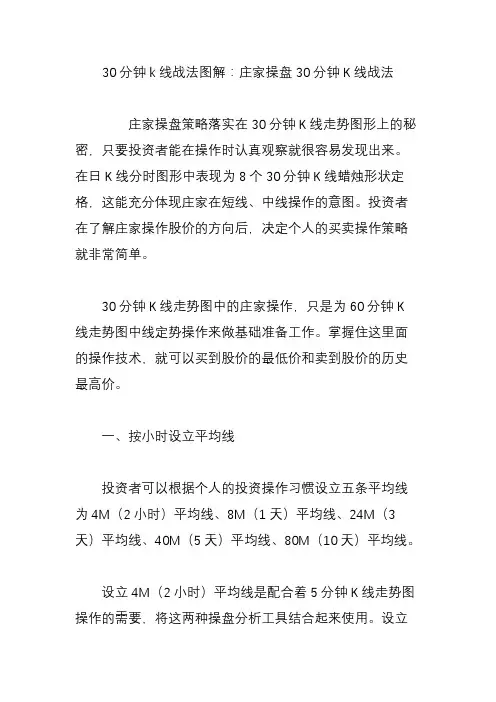 30分钟k线战法图解：庄家操盘30分钟K线战法