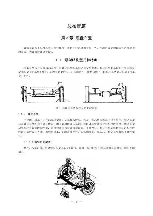 (吉利)整车部设计手册-底盘布置篇