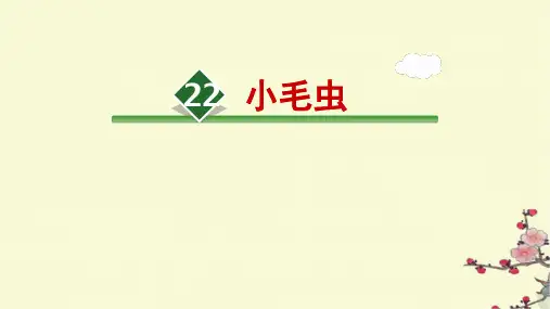 二年级语文下册22小毛虫课件(共25张PPT)