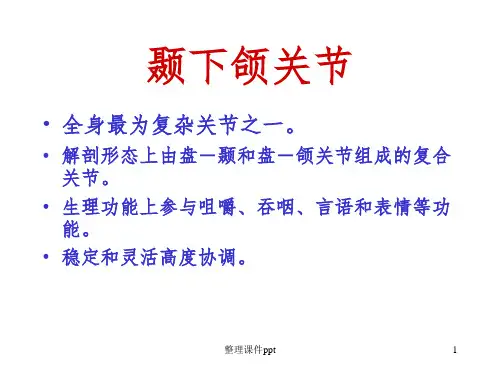 《颞下颌关节》PPT课件