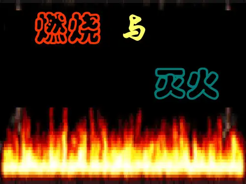人教版(五四学制)化学八年级全册 第七单元  课题1   燃烧与灭火  课件_9精品课件PPT