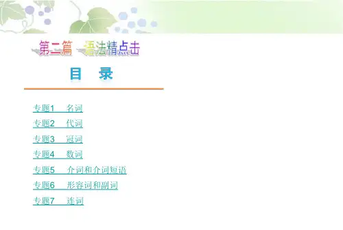 2014年中考英语总复习：语法精点击ppt课件(828页)