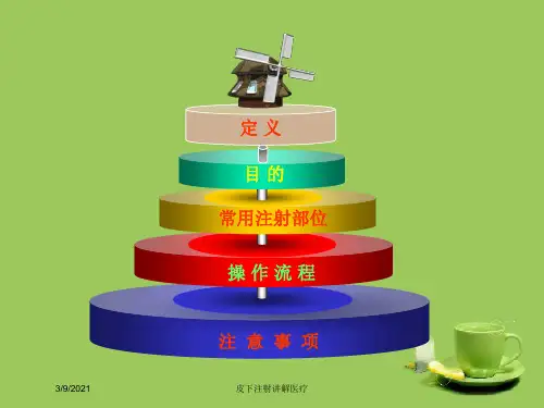 皮下注射讲解医疗培训课件