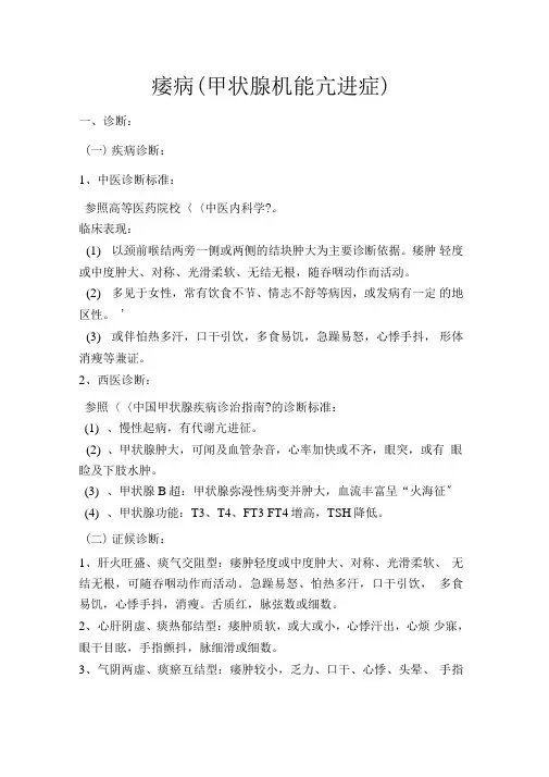 瘿病诊疗方案