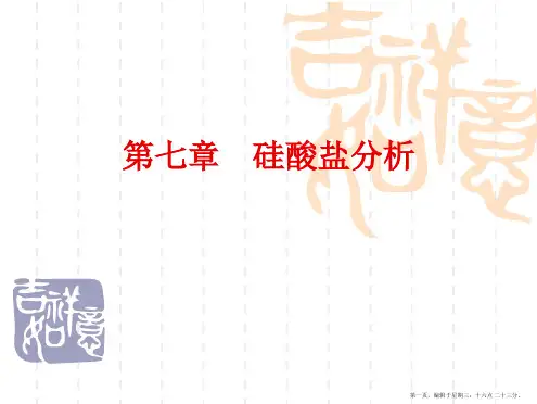 硅酸盐分析
