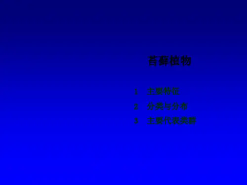 苔藓ppt课件