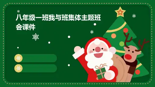 八年级一班我与班集体主题班会课件