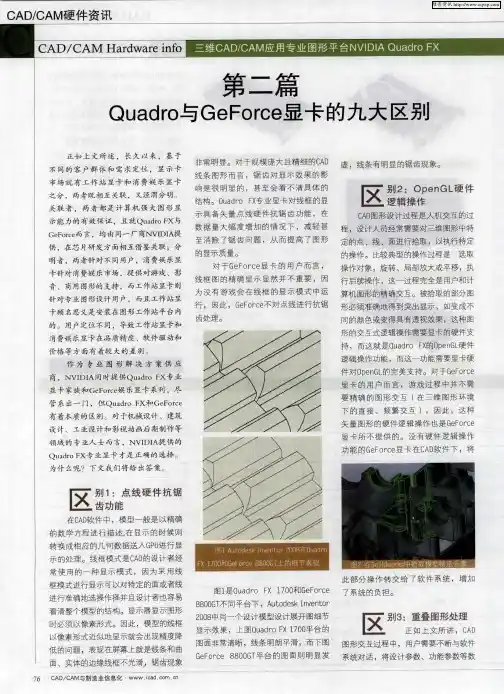 第二篇Quadro与GeForce显卡的九大区别