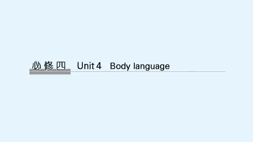 高考英语人教新高考(浙鲁京琼)版课件必修四Unit4