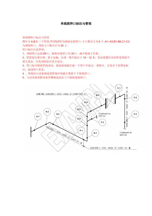 单线图焊口标注与管理