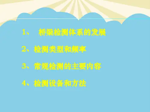 桥梁检测技术交流最全PPT