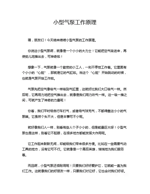 小型气泵工作原理