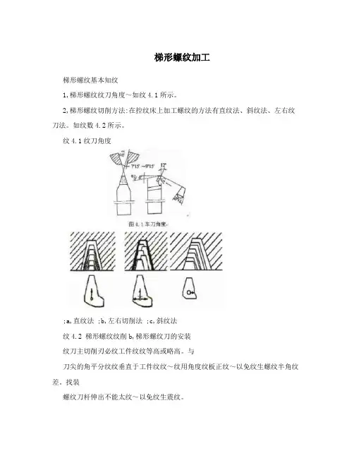 梯形螺纹加工