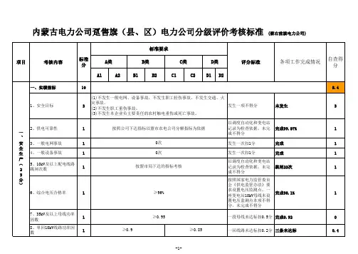 分类分级评价标准(定稿)
