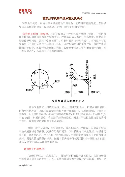 转鼓烘干机的干燥原理及优缺点
