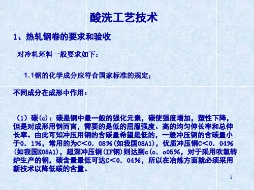 酸洗工艺技术培训教材(PPT 30页).ppt
