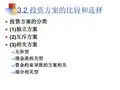 32 投资方案的比较和选择