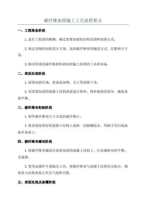 碳纤维加固施工工艺流程要点