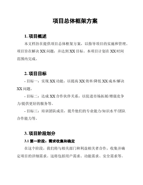 项目总体框架方案