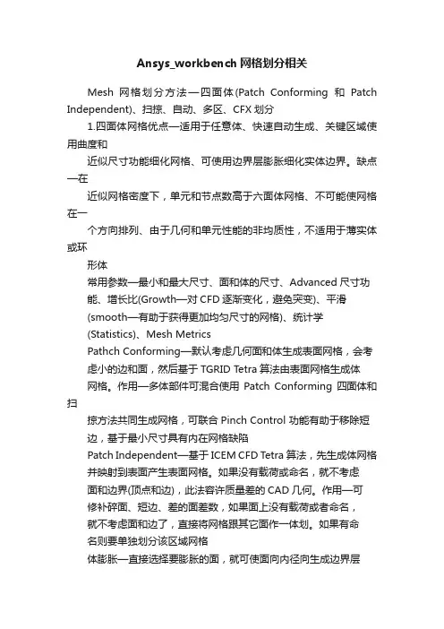 Ansys_workbench网格划分相关