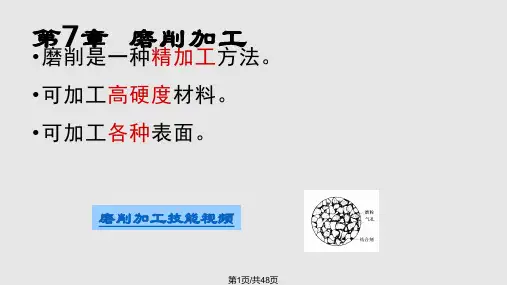 第7章磨削加工PPT课件