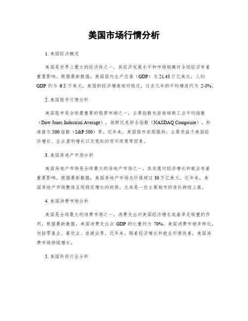 美国市场行情分析