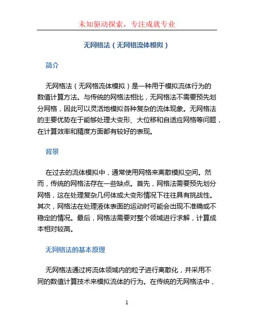 无网格法 流体