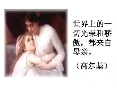 《我的母亲》课件