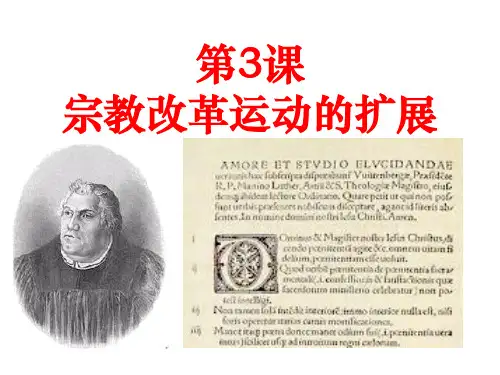 宗教改革运动的扩展分析