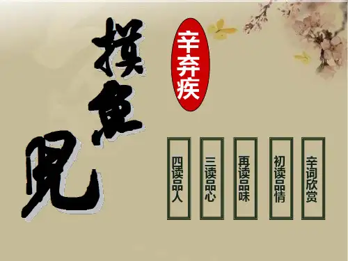 省优质课-摸鱼儿辛弃疾PPT课件