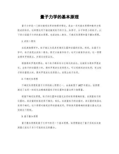 量子力学的基本原理