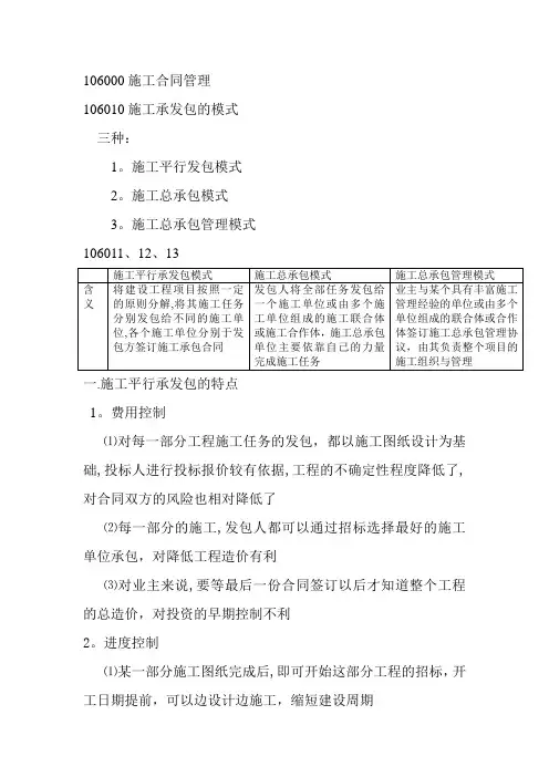 106000施工合同管理