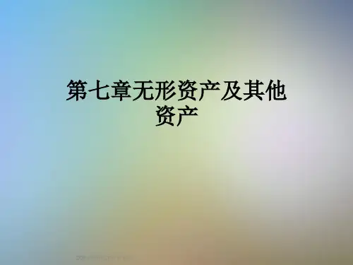 第七章无形资产及其他资产