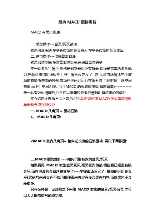 经典MACD指标讲解