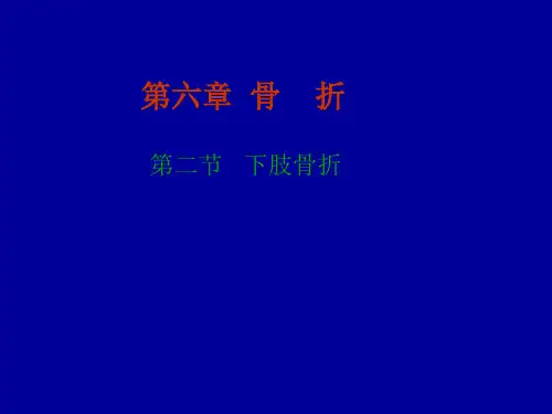 中医骨伤科下肢骨折ppt演示课件