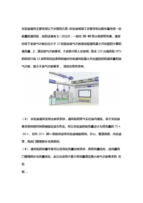 试验室通风系统设计方法