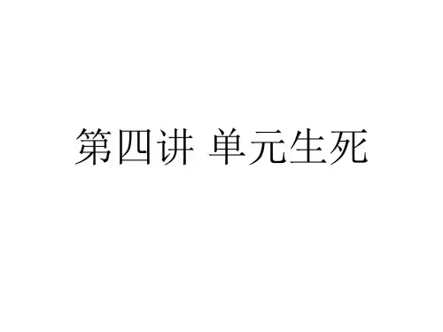 3第四讲 单元生死
