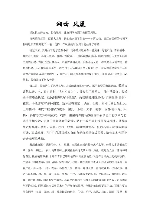 凤凰实习报告
